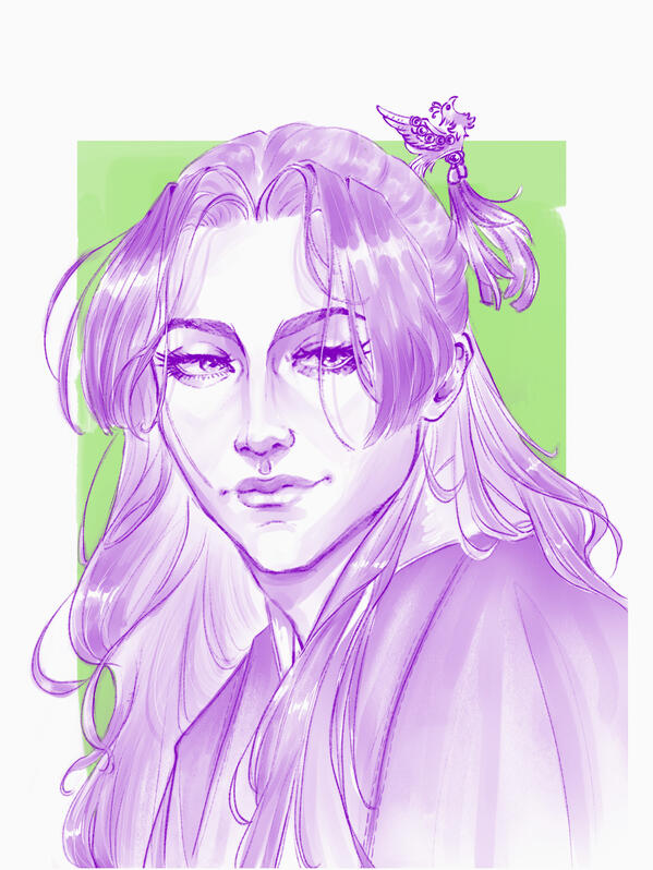 Jinshi from The Apothecary Diaries sketch commission
